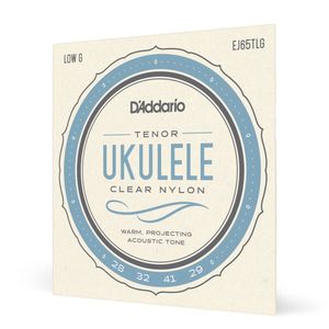 Encordoamento Para Ukulele Tenor Low G D'Addario Pro-Arté Custom Extruded Clear Nylon EJ65TLG