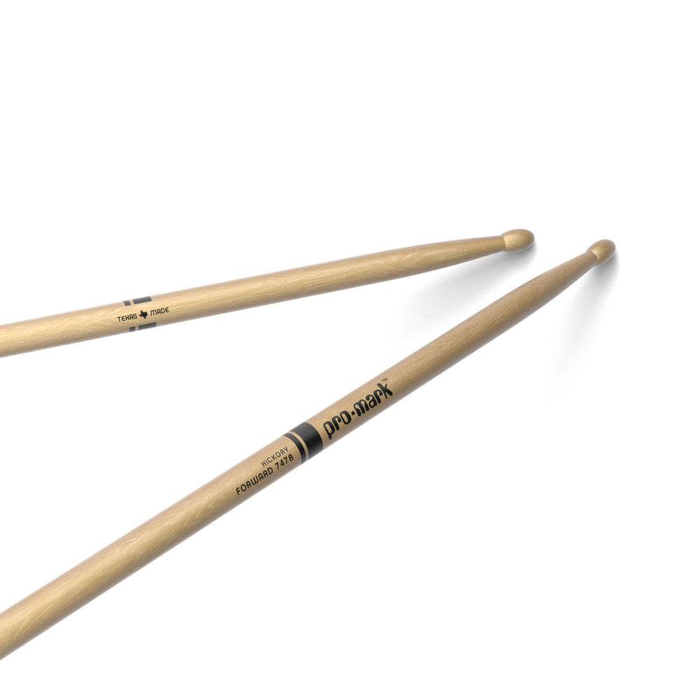 Baqueta Foward (Ataque) 747B Ponta Madeira (Par) ProMark American Hickory TX747BW
