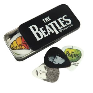 Palheta Para Instrumentos .70mm Com Lata Especial Logo (15 Unidades) D'Addario The Beatles Collection 1CAB4-15BT1