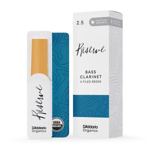 Palheta Clarone 2.5 Filed (5 Unidades) DAddario Organic Reserve ODER0525
