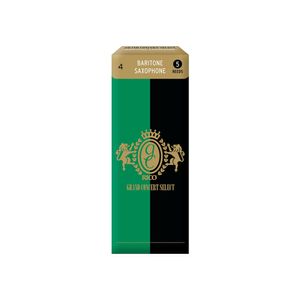 Palheta Saxofone Barítono 4.0 (5 Unidades) D'Addario Grand Concert Select RGC05BSX400