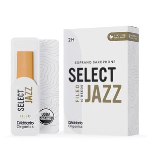 Palheta Saxofone Soprano D'Addario Organic Select Jazz