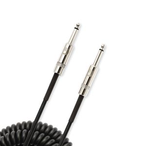 Cabo Para instrumentos Espiralado Preto 9,14m D'Addario Custom Coiled PW-CDG-30BK