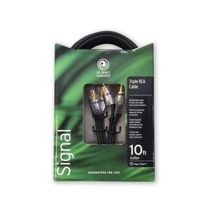 Cabos RCA Triplos 3.05m D'Addario PW-RCAT-10