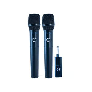 Microfone Sem Fio Duplo de Mão Preto AR200HT - Leson