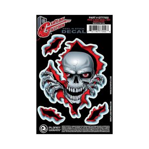 Adesivo Para Guitarra Peek A Boo Skull Tattoo D'Addario GT77002
