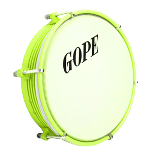 Tamborim 6" Frisado Luminix Amarelo 595-ALXA - Gope