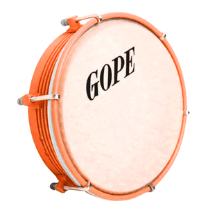 Tamborim 6" Frisado Luminix Laranja 595-ALXLR - Gope