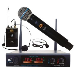 Microfone Sem Fio Duplo TSI-1200-CLI - TSI