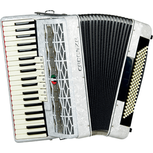 Acordeon 120 Baixos Branco Pérola CD120/41 WH - Cadenza