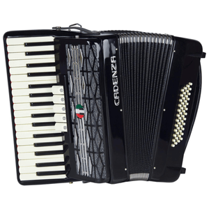 Acordeon 48 Baixos Preto CD48/34 BK - Cadenza