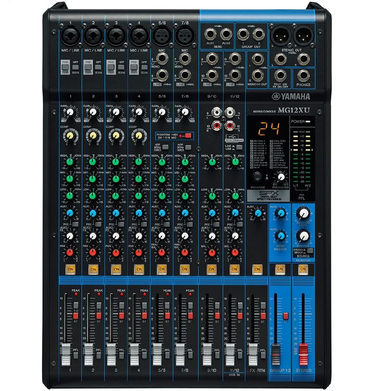 Mesa-de-Som-12-Canais-USB-e-EFX-MG-12-XU---Yamaha