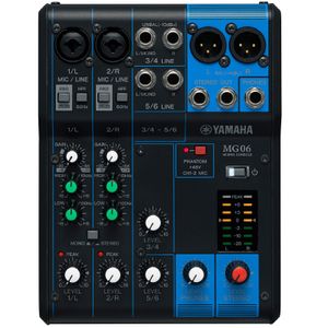Mesa de Som 6 Canais MG-06 - Yamaha