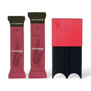 Kit Palheta Sax Tenor D'Addario Plasticover  + Porta Palhetas Sax Tenor/bar/clarone D'addario