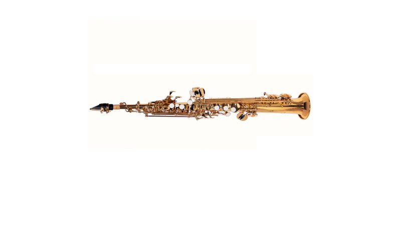 Sax Soprano Reto BB Dourado Com Semi Case 16462 - Dominante
