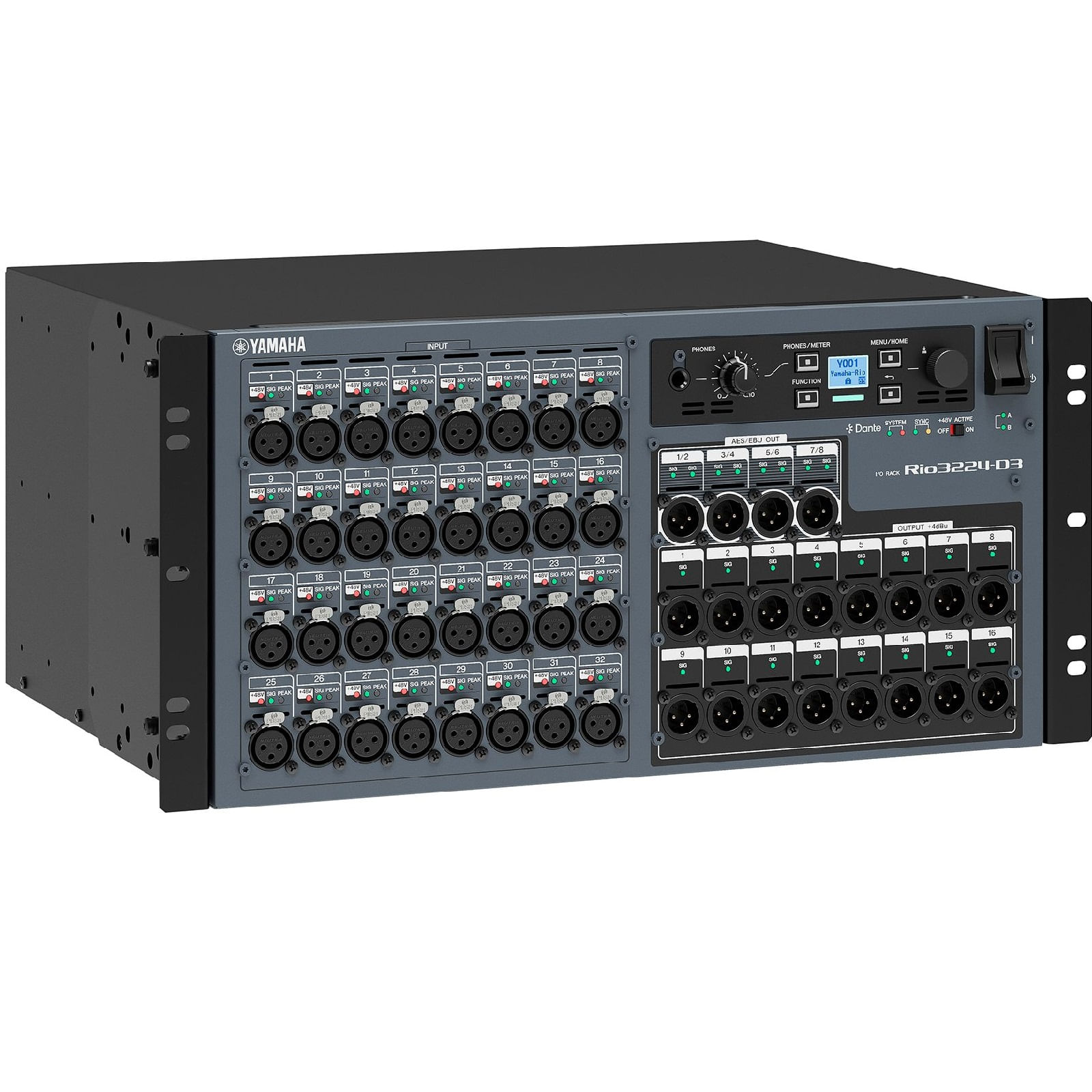 Rio3224-D I/Oラック Rack I/O 32 Entradas e 16 Saídas RIO3224-D3 - Yamaha | Racks de E