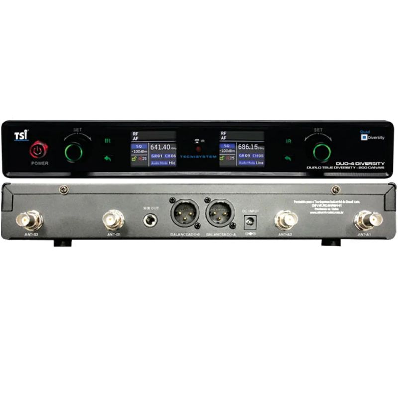 Microfone-Sem-Fio-200-Canais-TSI-DUO-4-DIVERSITY---TSI-1