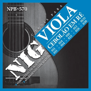 Encordoamento Para Viola Cebolão Em Ré Fósforo Bronze NPB-570 - Nig