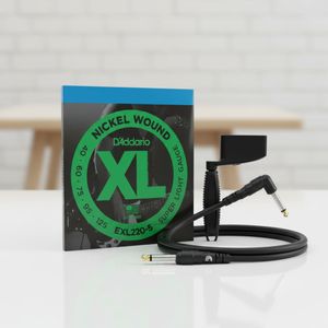 Kit Encordoamento Para Baixo 5 EXL220-5 + Cabo Classic PW-CGTPRO + Encordoador Peg Winder