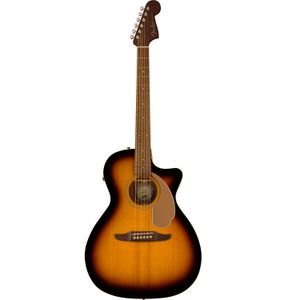 Violão Eletroacústico Newporter Player Walnut Canhoto Sunburst 0970743503 - Fender
