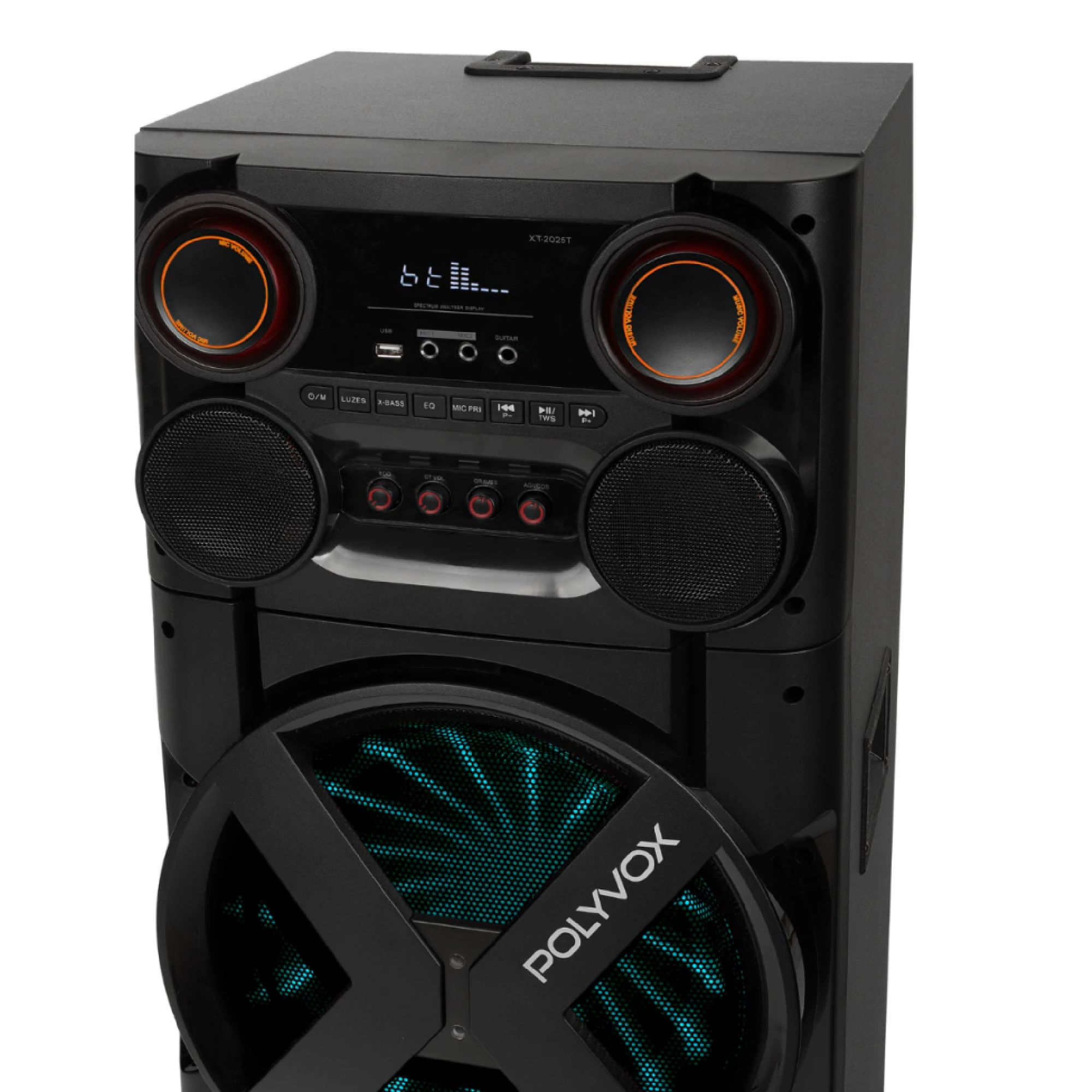 Caixa de Som Torre Amplificada 2x 12